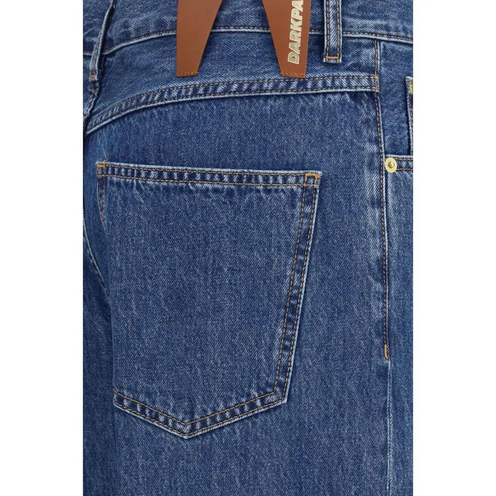 Darkpark Blue Cotton Relaxed Fit Jeans