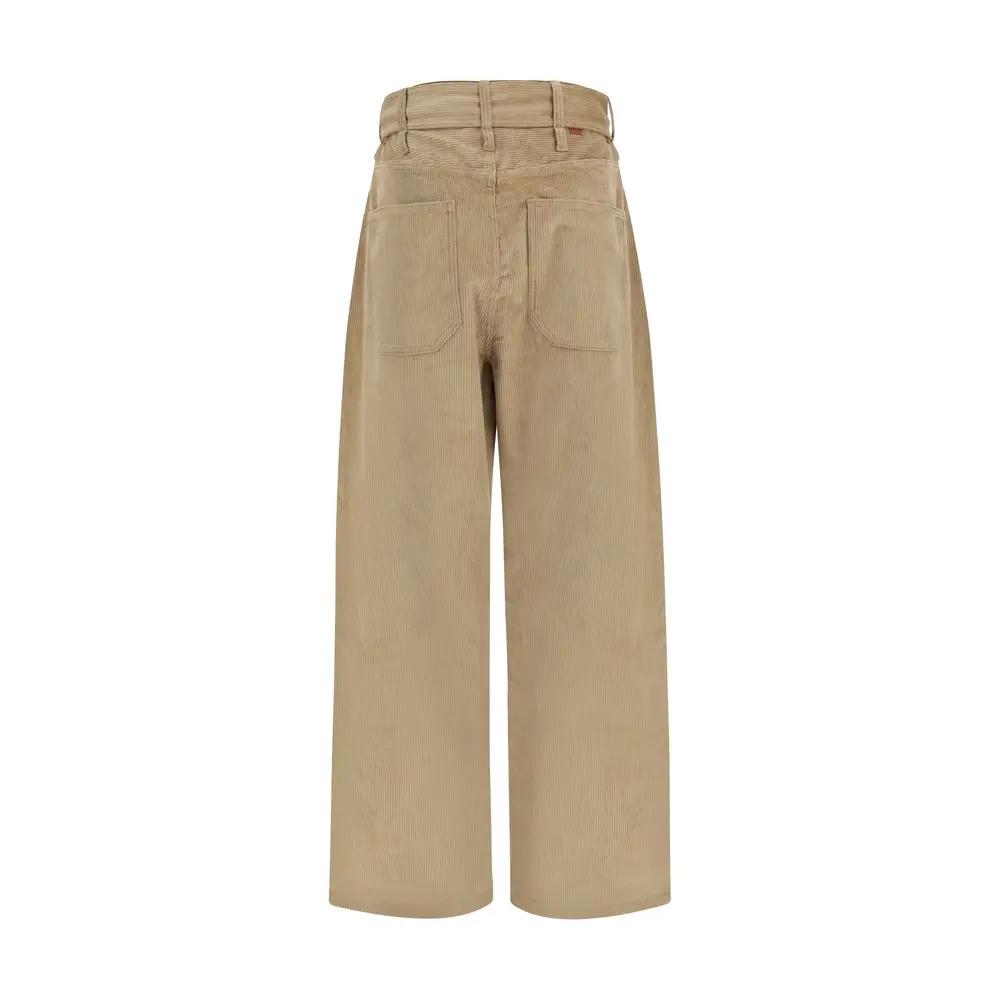 Darkpark Darkpark Beige Cotton Casual Pants