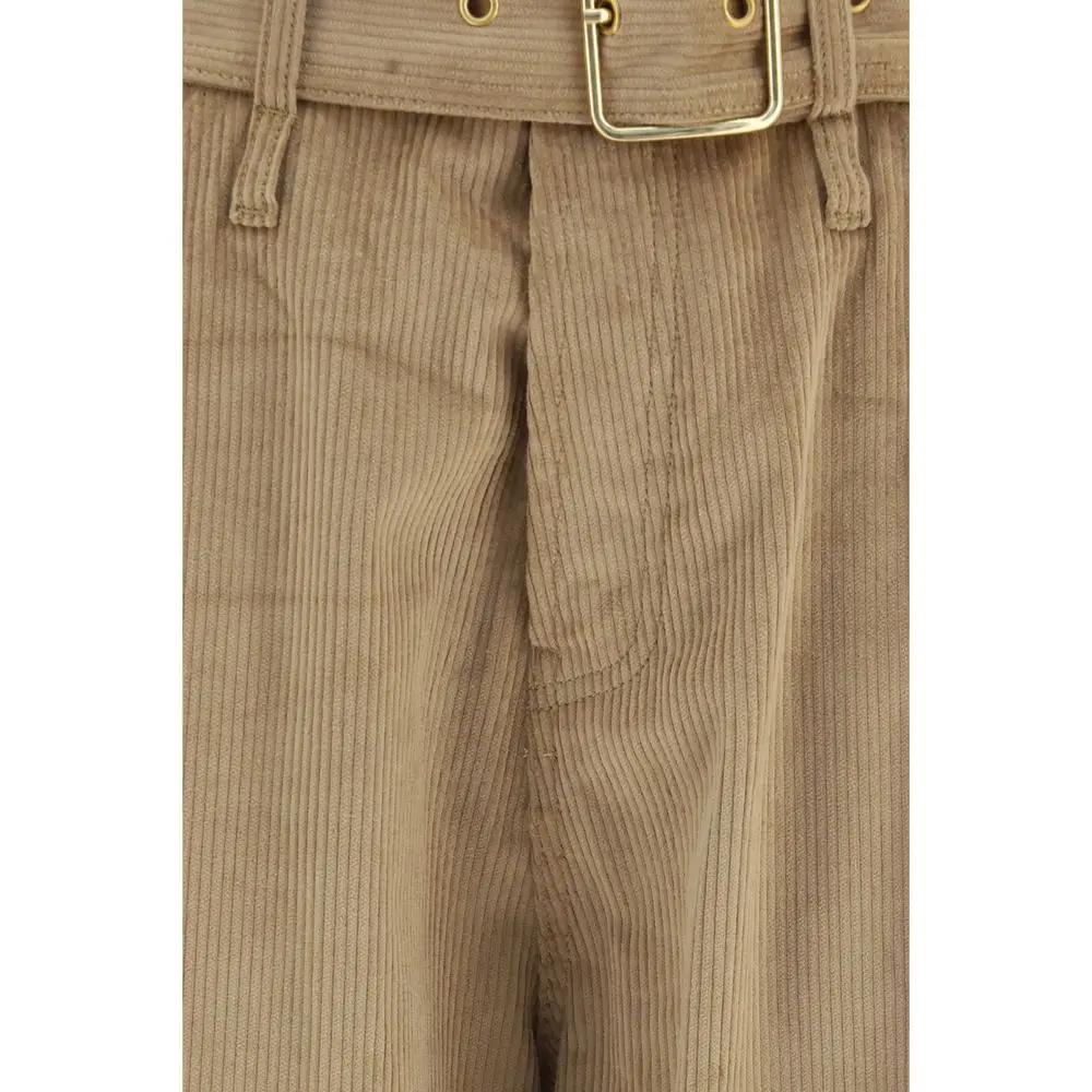 Darkpark Darkpark Beige Cotton Casual Pants