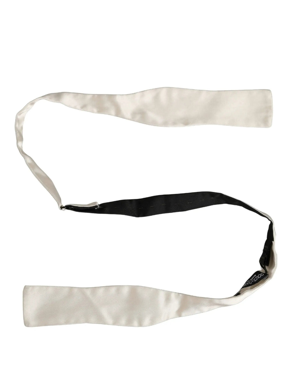 Dolce & Gabbana Hommes Blanc 100% Soie Nœud Papillon Réglable