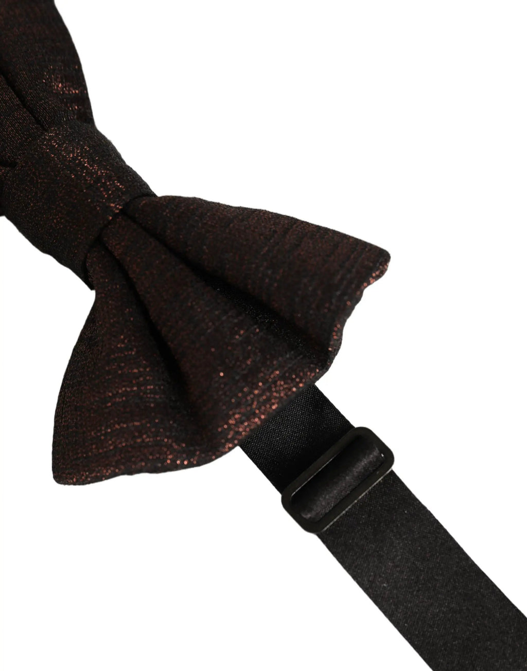 Dolce & Gabbana Men Brown 100% Silk Adjustable Neck Papillon Bow Tie