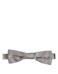 Dolce & Gabbana Hommes Gris 100 % Soie Nœud Papillon Réglable
