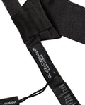 Dolce & Gabbana Men Black 100% SIlk Adjustable Neck Papillon Bow Tie