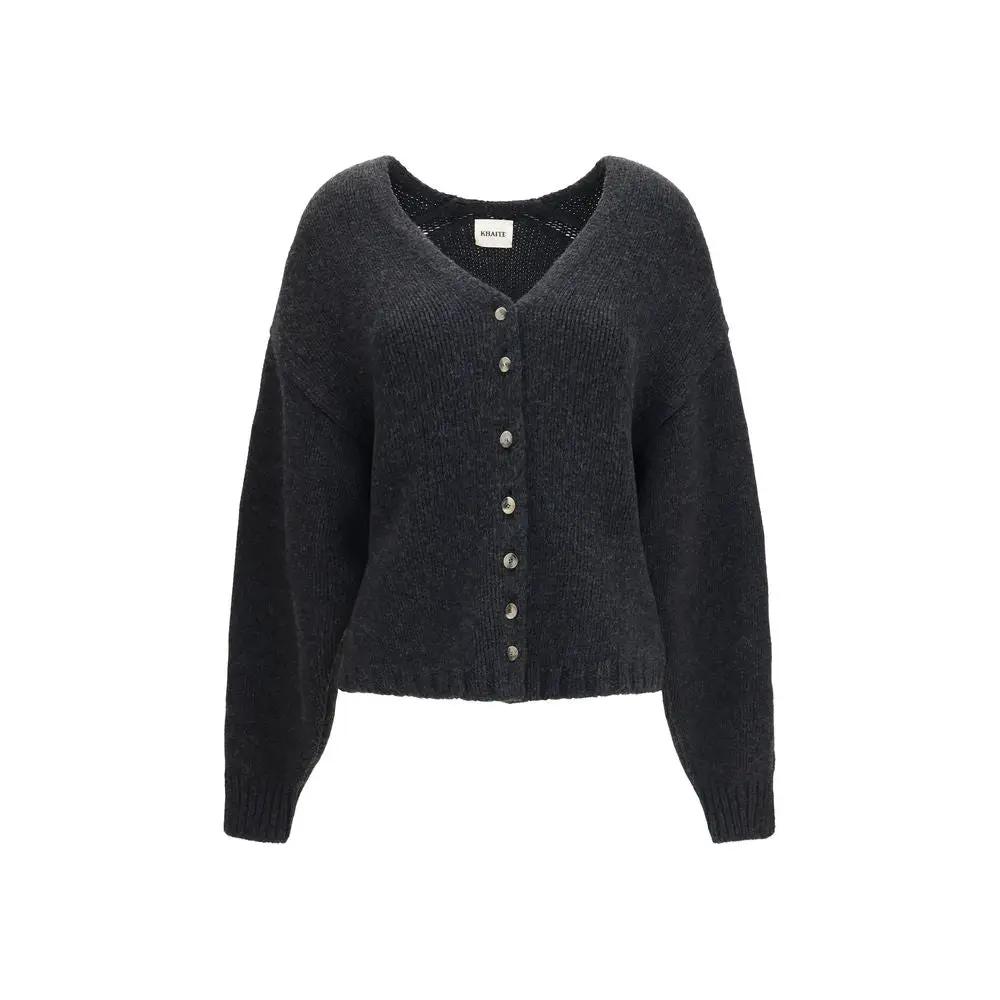 Gilet en cachemire gris Khaite