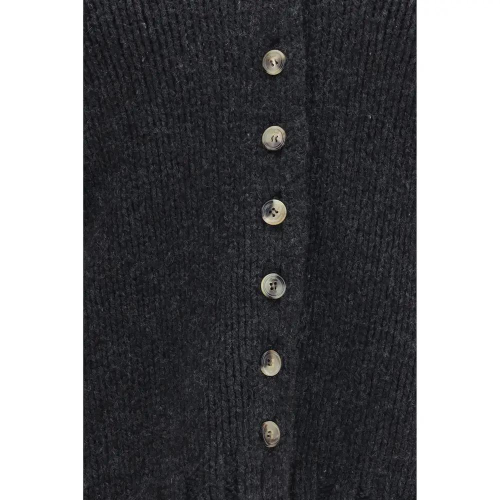 Gilet en cachemire gris Khaite