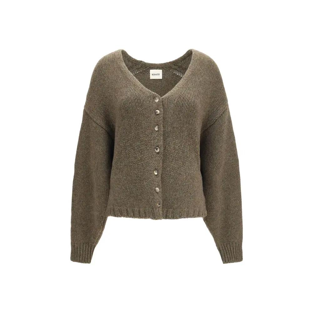Cardigan en cachemire bicolore Khaite