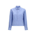 Chemise Sacai en coton bleu à motifs