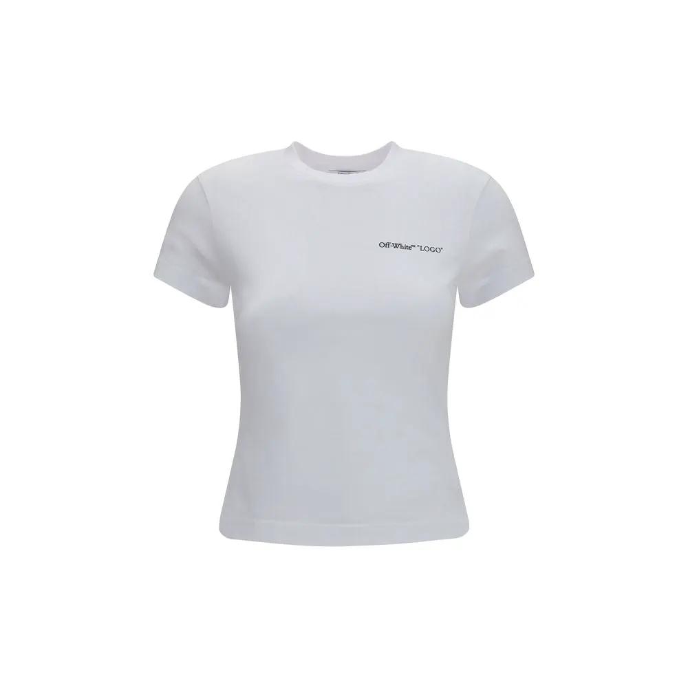 T-shirt en coton blanc cassé