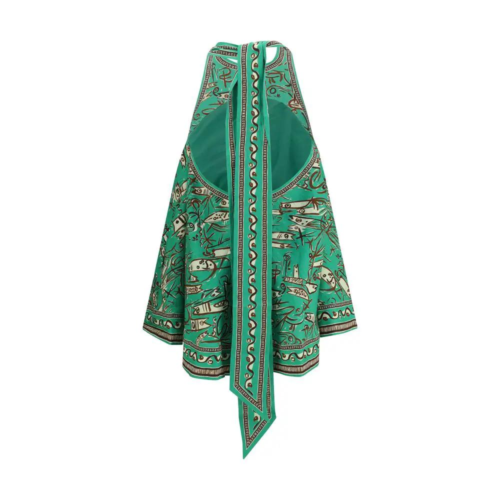 Robe décontractée bicolore en lin Alemais