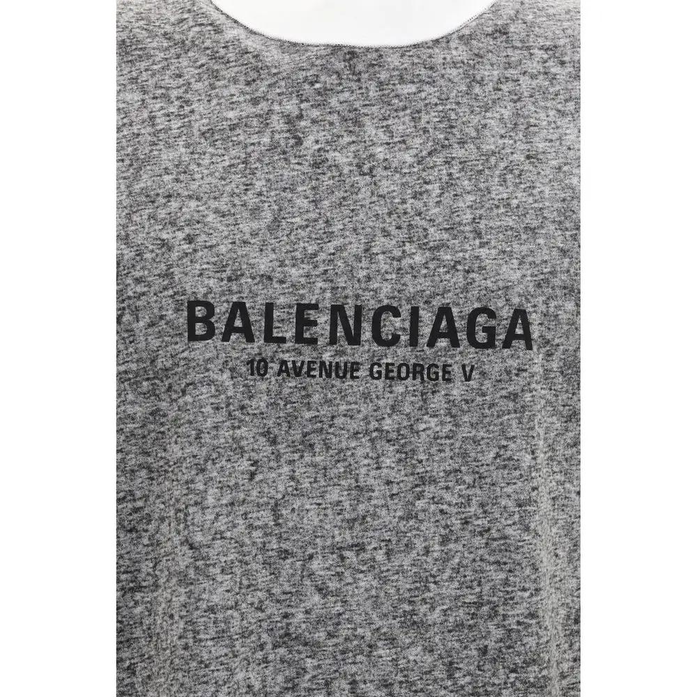T-shirt Balenciaga en coton gris
