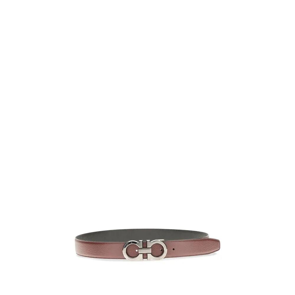 Ceinture Ferragamo Bos Taurus en cuir de veau marron