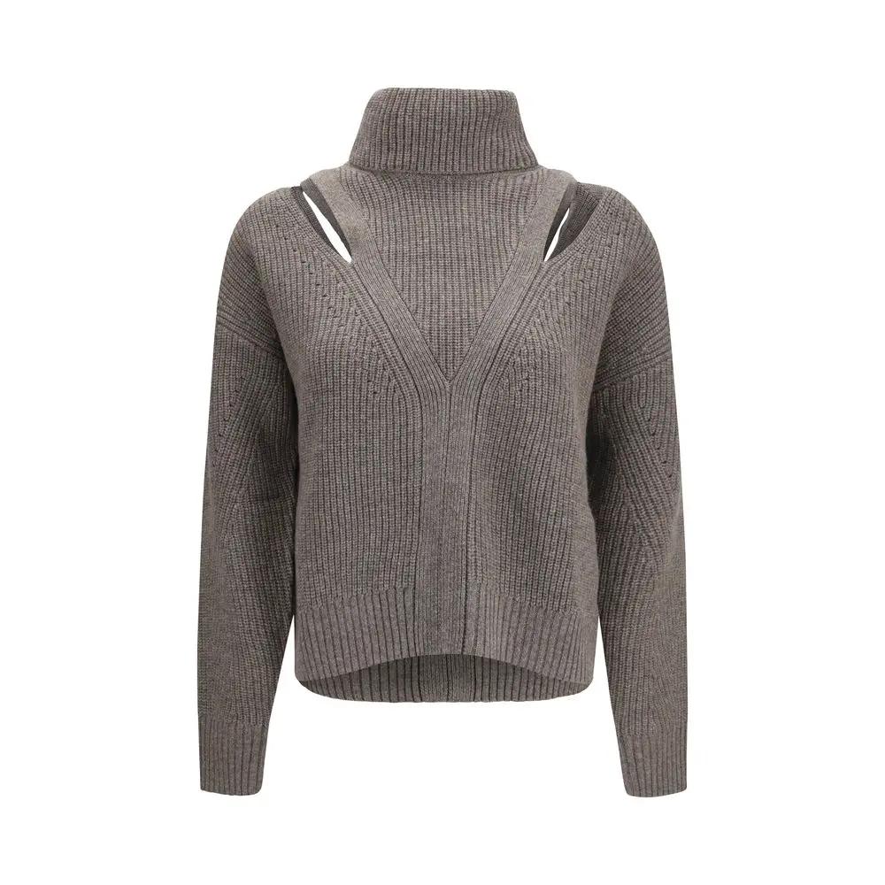 P.A.R.O.S.H. Sweat-shirt en laine beige Oves Aries