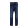 Jacob Cohen Blue Elastane Tapered Jeans