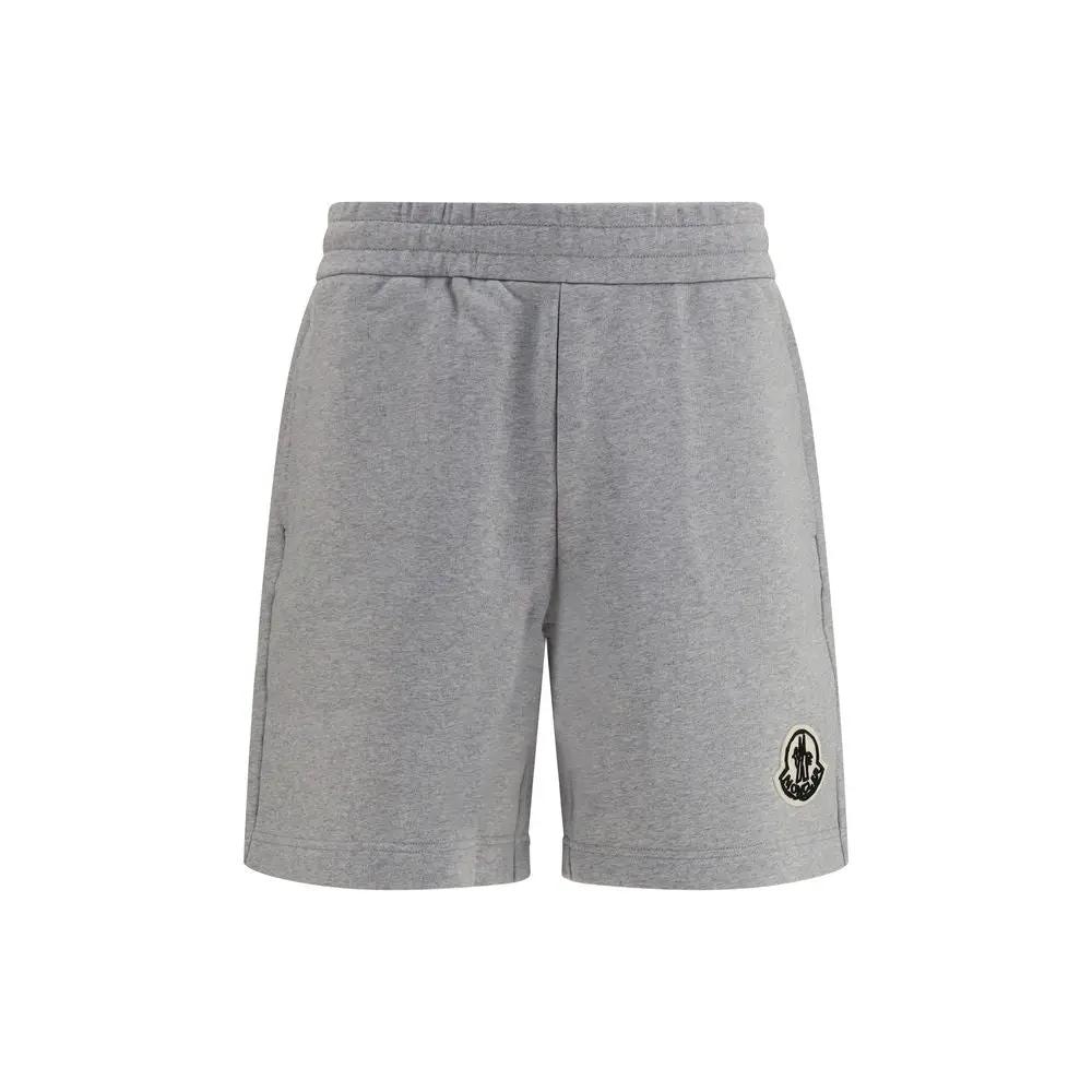 Moncler Moncler Gray Cotton Bermuda Shorts