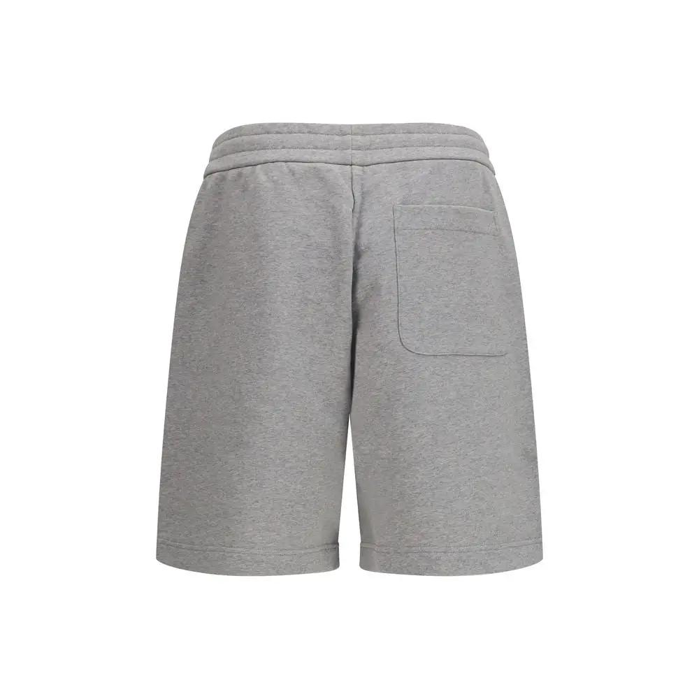 Moncler Moncler Gray Cotton Bermuda Shorts