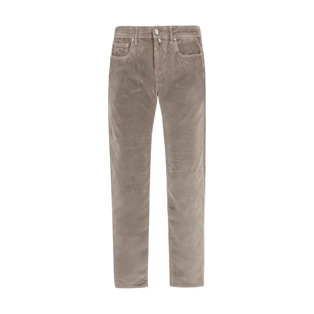Pantalon en coton marron Jacob Cohen