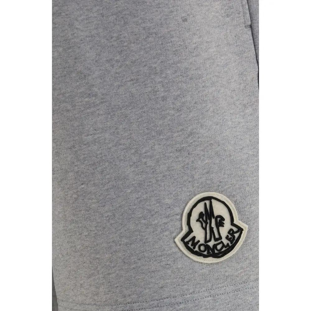 Moncler Moncler Gray Cotton Bermuda Shorts