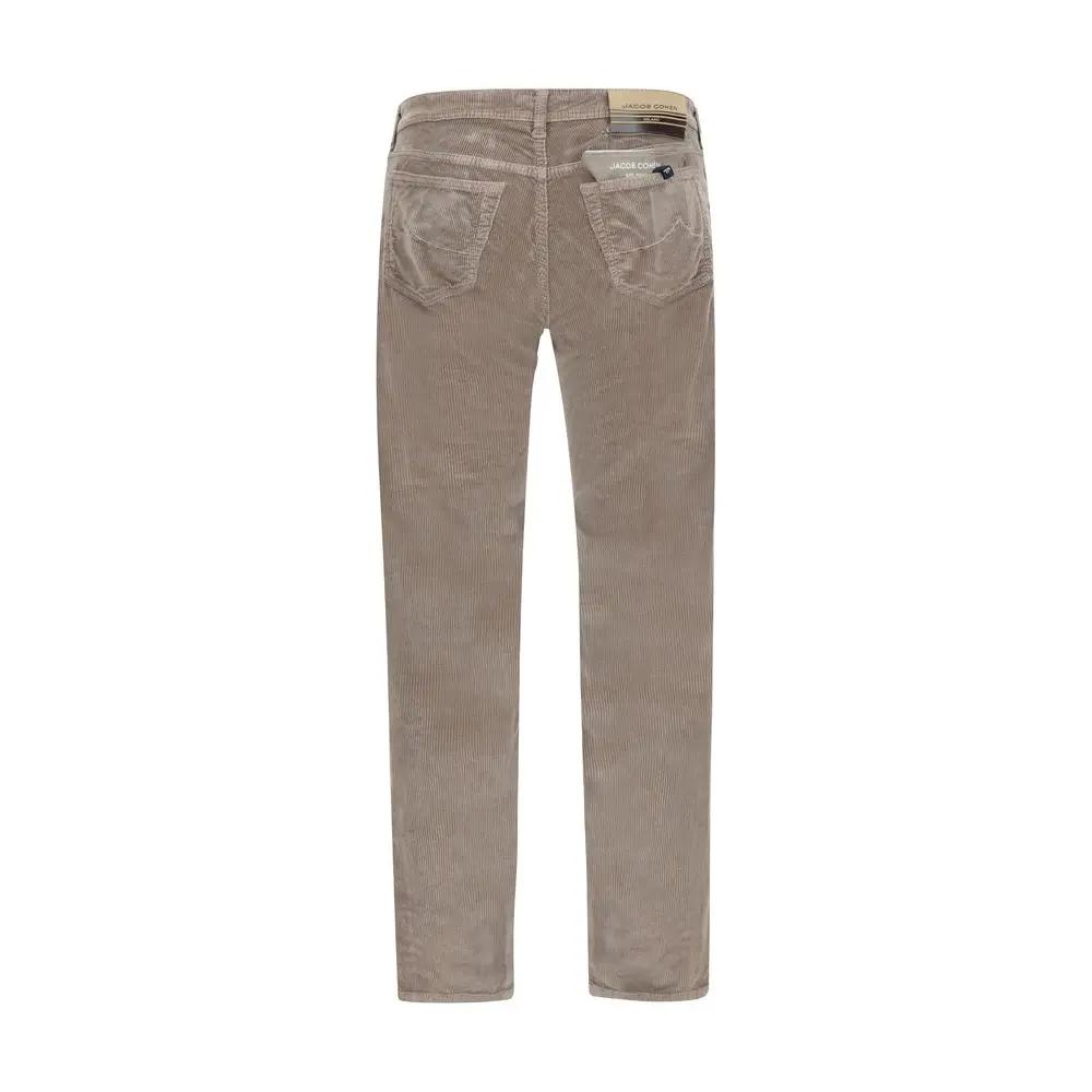 Pantalon en coton marron Jacob Cohen