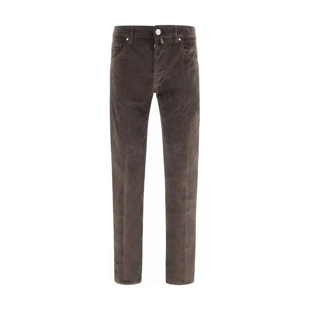 Pantalon décontracté en coton marron Jacob Cohen