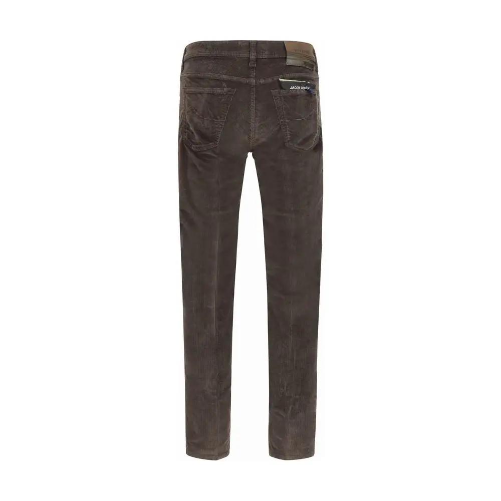Pantalon décontracté en coton marron Jacob Cohen