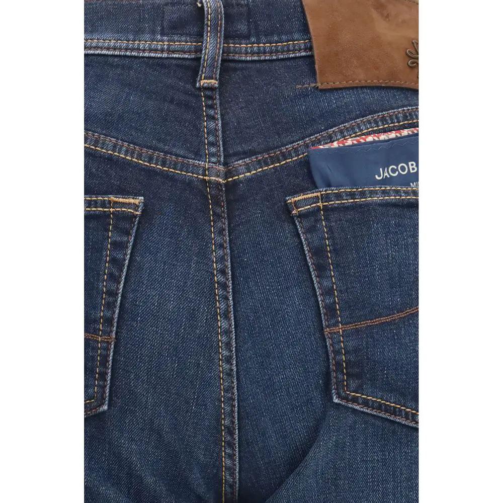 Jean droit en coton bleu Jacob Cohen