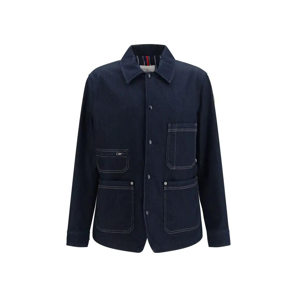 Veste en jean Moncler en coton bleu