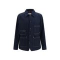 Veste en jean Moncler en coton bleu