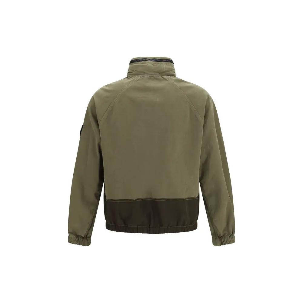 Stone Island Bicolor Cotton Shell Jacket