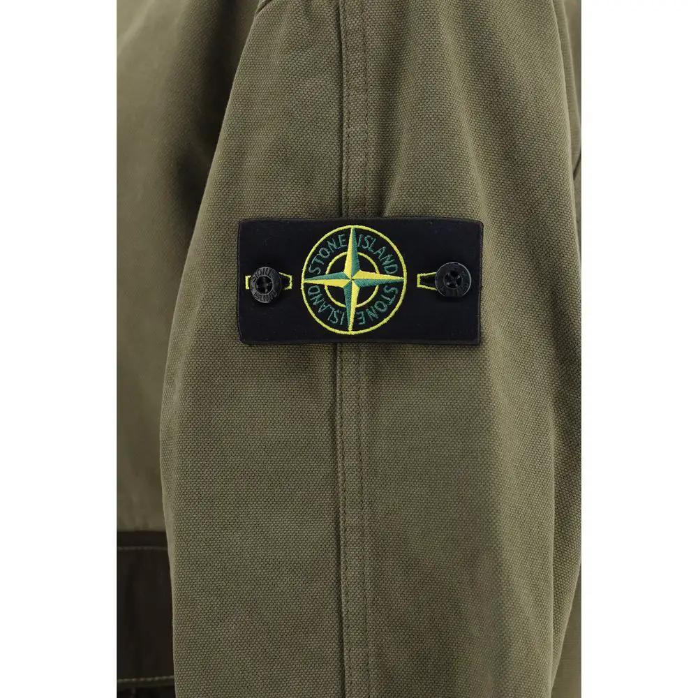 Stone Island Bicolor Cotton Shell Jacket
