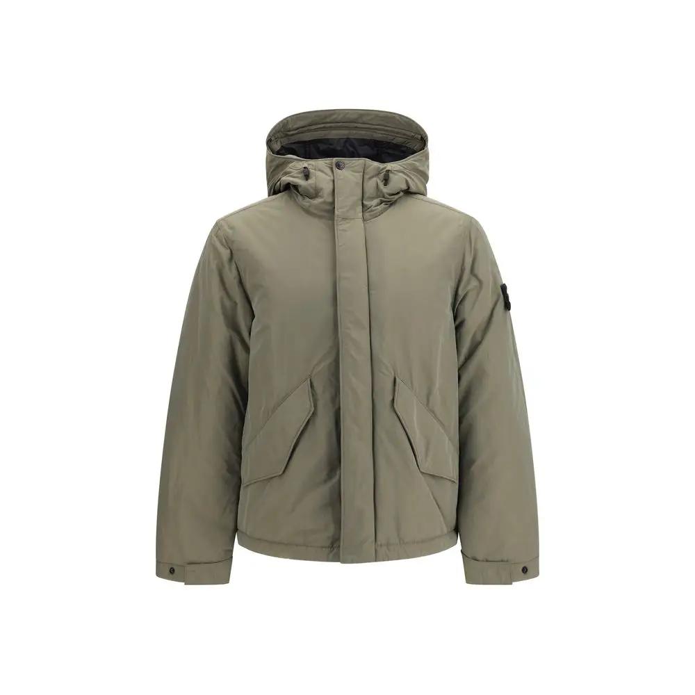 Stone Island Bicolor Polyester Shell Jacket