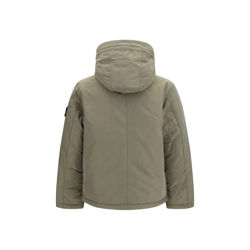 Stone Island Bicolor Polyester Shell Jacket