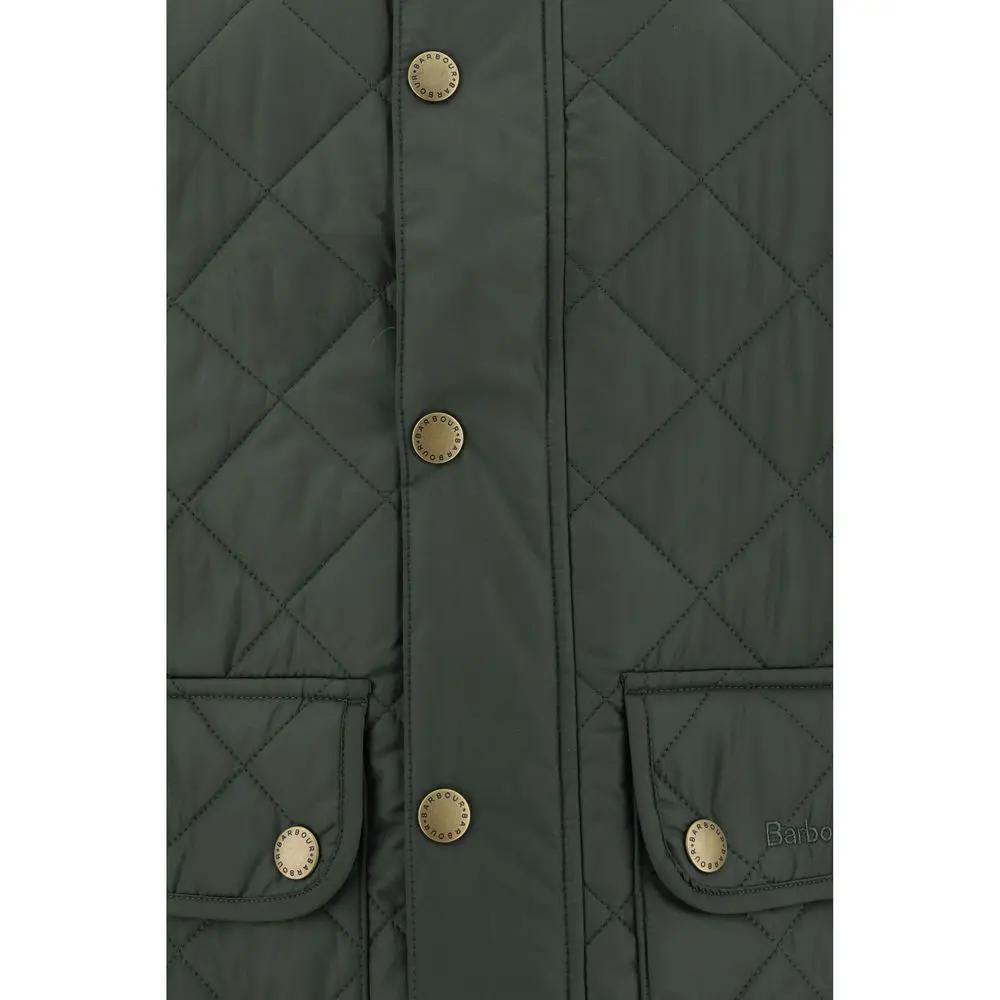 Barbour Green Polyamide Sleeveless Jacket