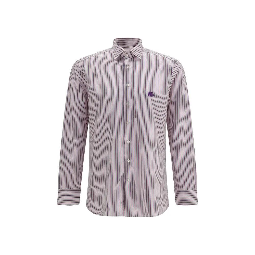 Chemise en coton à motif multicolore Etro