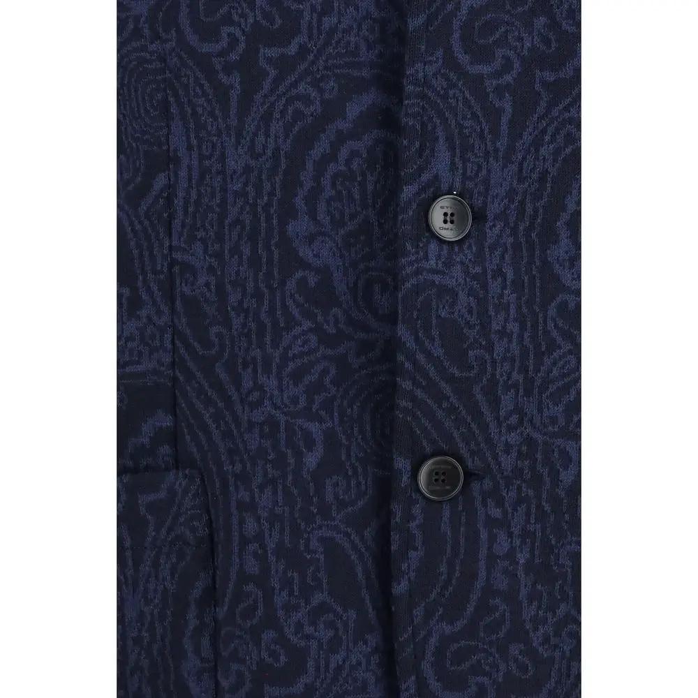 Veste Etro Bleu Laine Oves Aries
