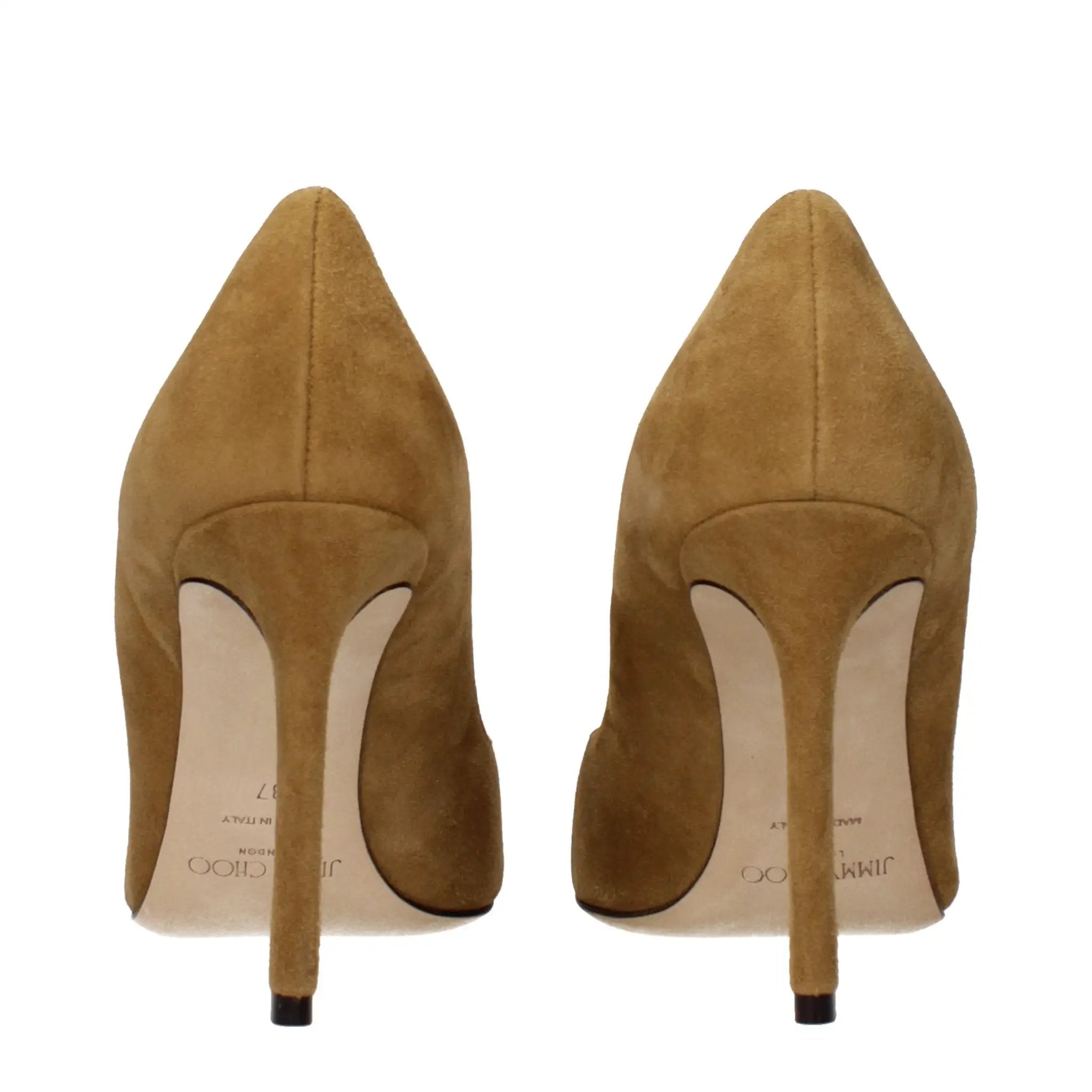 Jimmy Choo Brown Leather High Heel Pumps