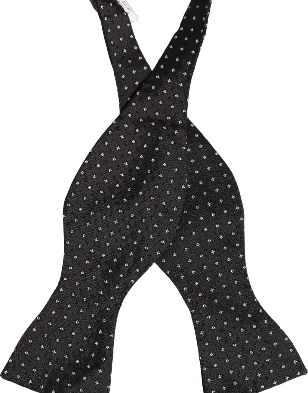 Dolce & Gabbana Black White Polka Dot Adjustable Neck Papillon Bow Tie