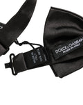 Nœud Papillon Dolce & Gabbana Noir 100% Soie Ajustable pour Homme