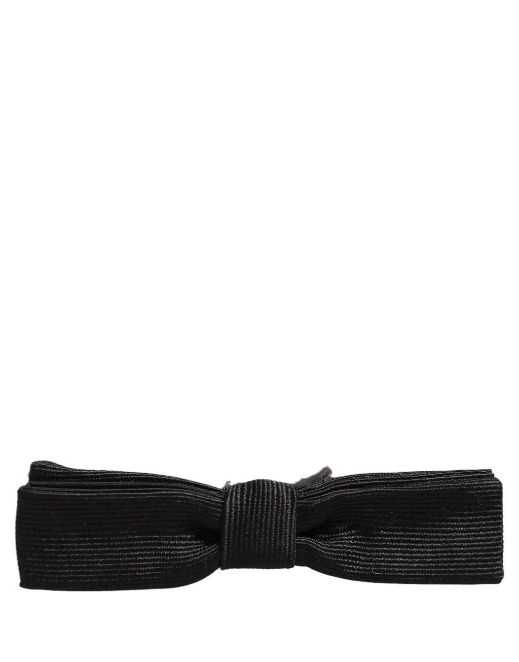 Dolce & Gabbana Men Black 100% SIlk Adjustable Neck Papillon Bow Tie