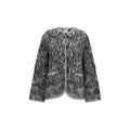 Forte_Forte Gray Alpaca Vicugna Pacos Cardigan
