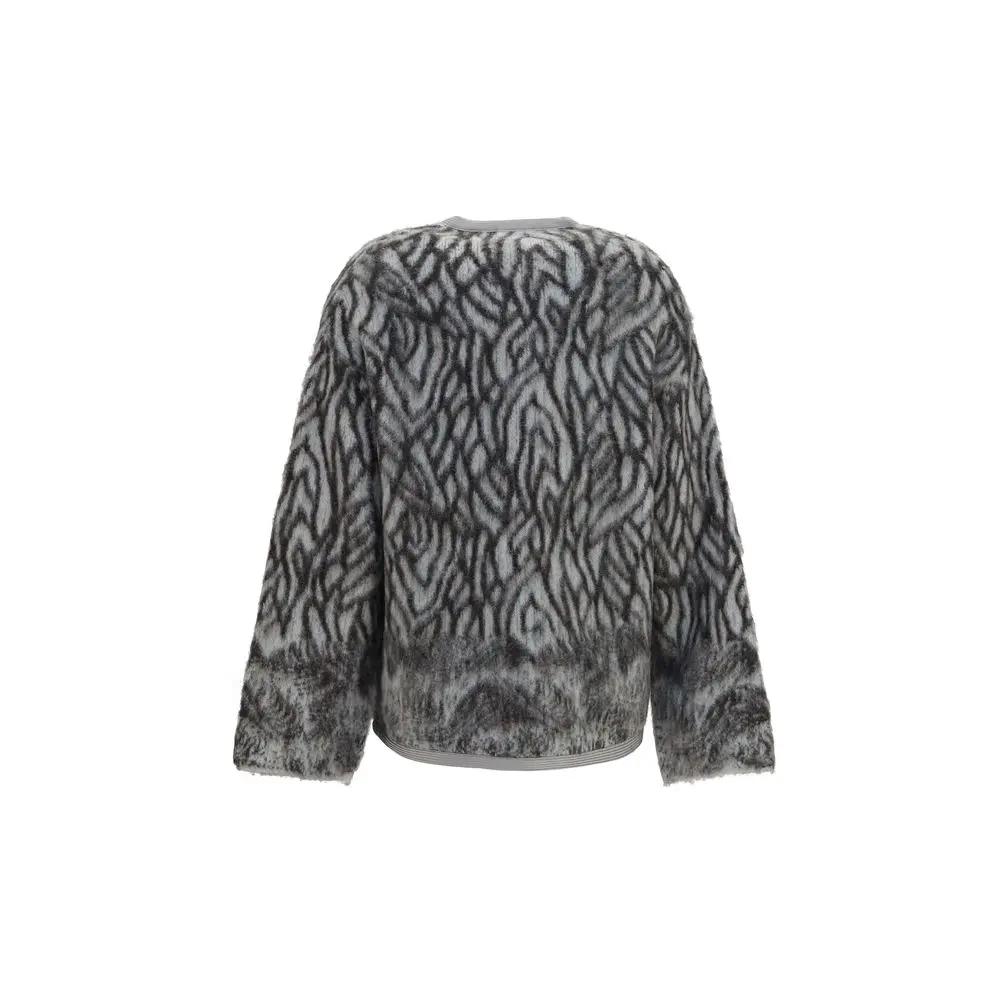 Forte_Forte Gray Alpaca Vicugna Pacos Cardigan