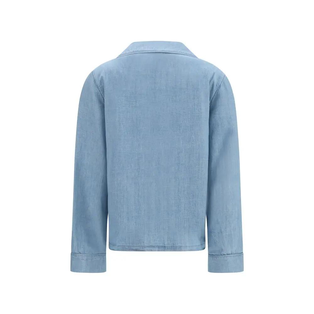 Saint Laurent Blue Cotton Dress Shirt