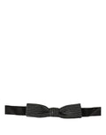 Nœud Papillon Réglable Dolce & Gabbana pour Homme Noir Argenté Côtes