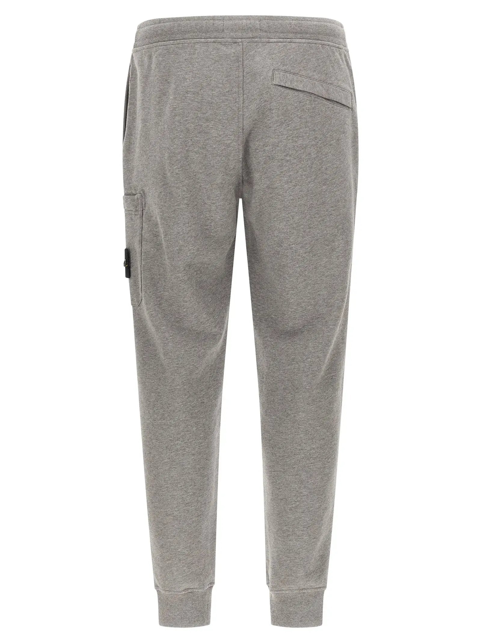 Stone Island Gray Cotton Joggers (Workout Pants)