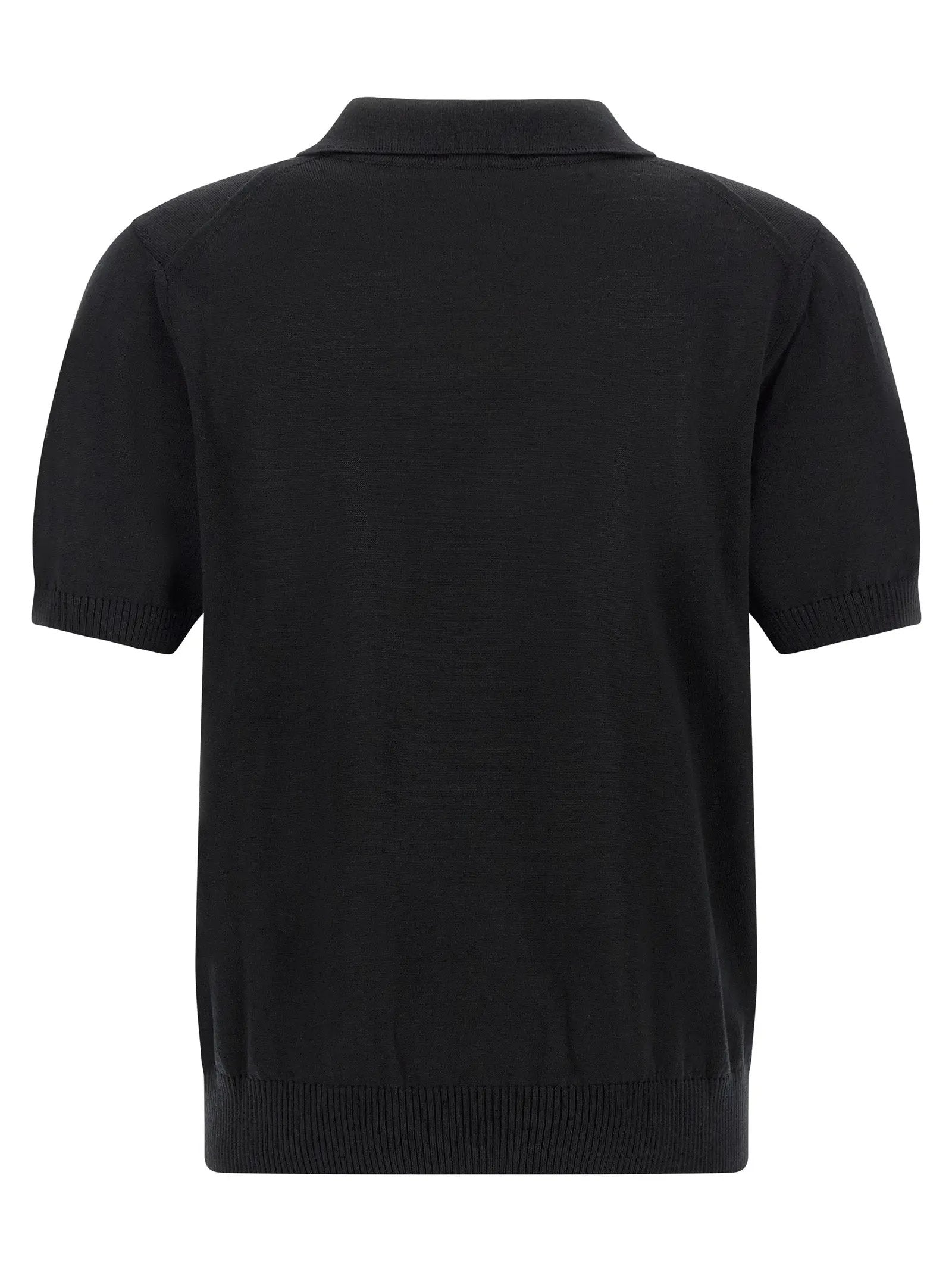 Hugo Boss Black Virgin Wool Polo Shirt