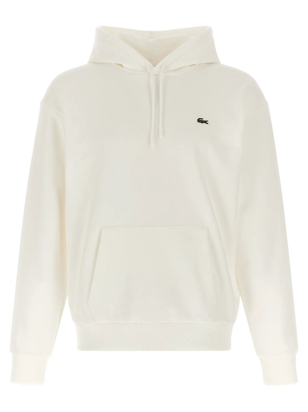 Lacoste White Cotton Sweatshirt