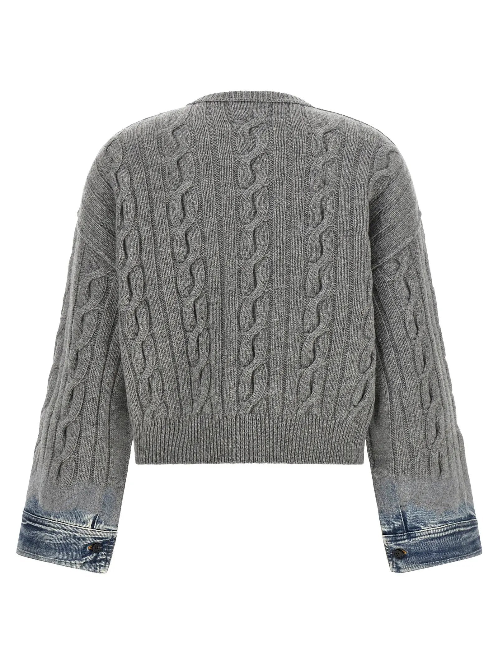 Haikure Gray Cotton Cardigan