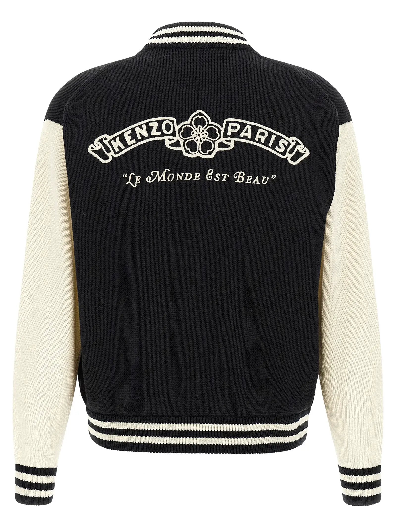 Kenzo Bicolor Cotton Cardigan