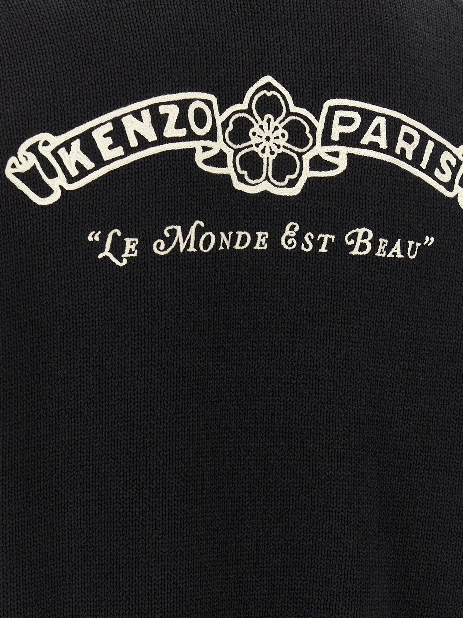 Kenzo Bicolor Cotton Cardigan