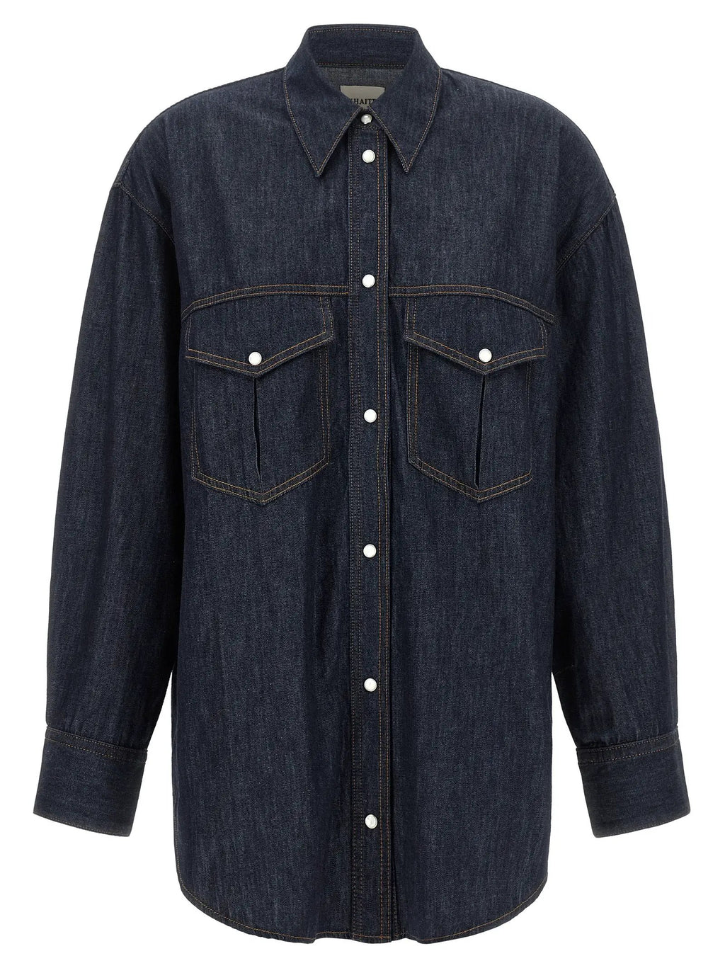 Khaite Blue Cotton Blouse