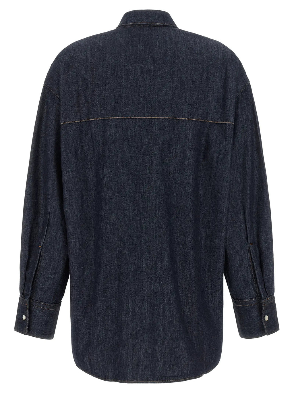 Khaite Blue Cotton Blouse